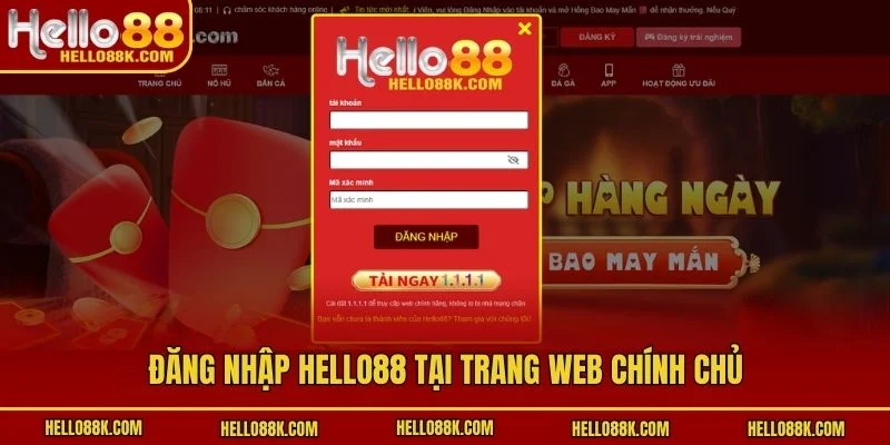 Đăng nhập HELLO88 tại trang web chính chủ