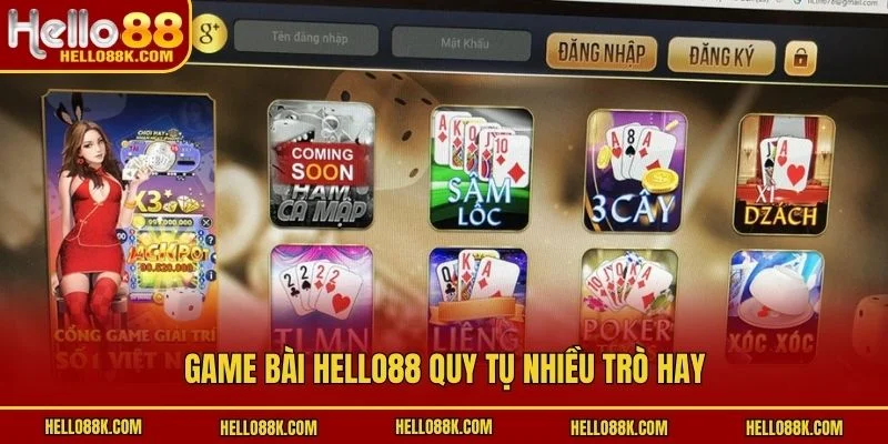 Game bài HELLO88 quy tụ nhiều trò hay
