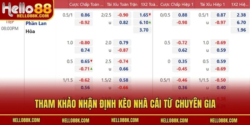 Tham khảo nhận định kèo nhà cái từ chuyên gia